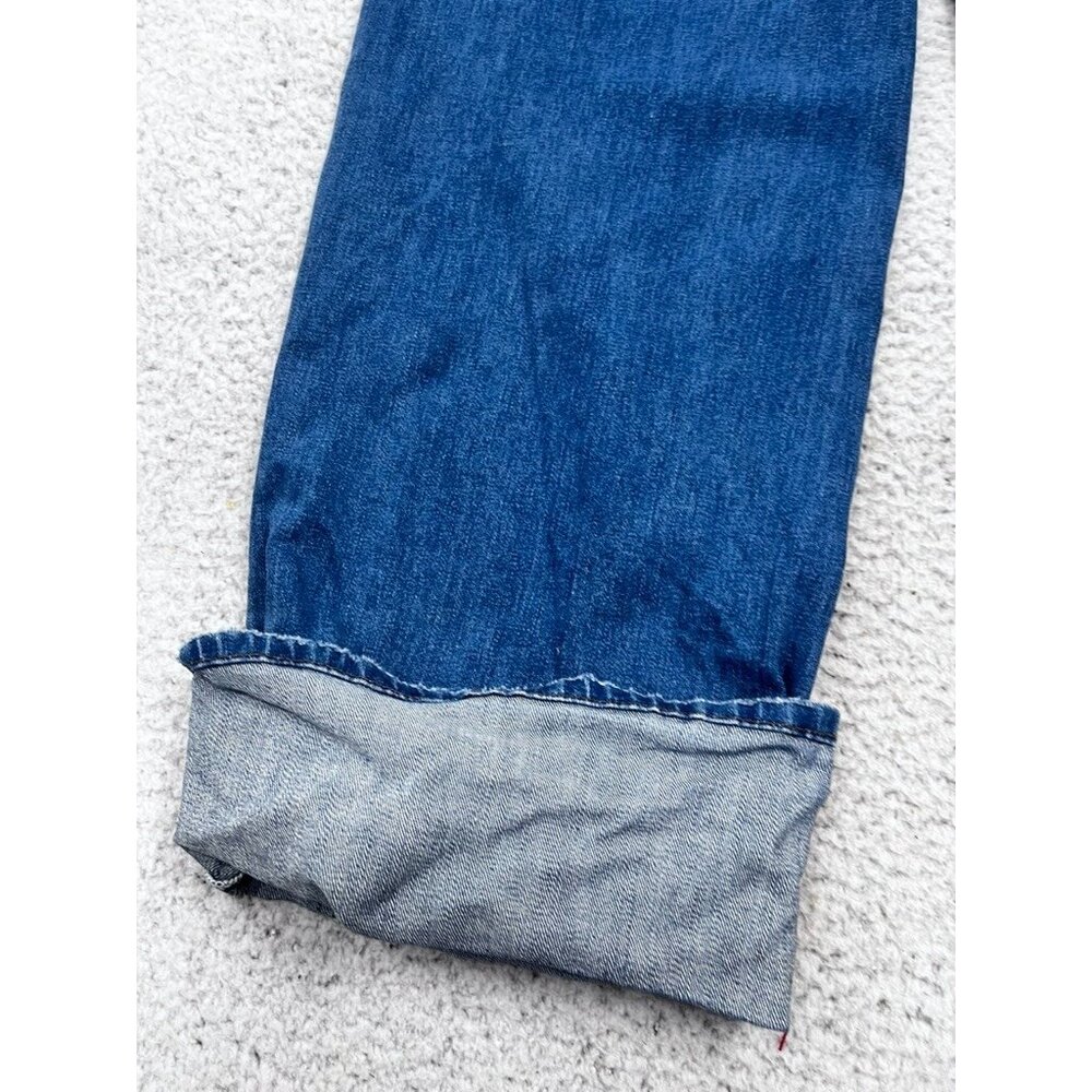 Women's Flying Monkey High Rise Cuffed Baggy Wide Leg Denim Jeans Size 31 - Picture 12 of 13